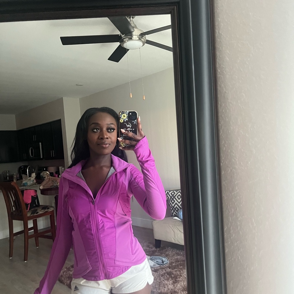 Vibrant Regal Plum Lulu Lemon Zip-Up Jacket